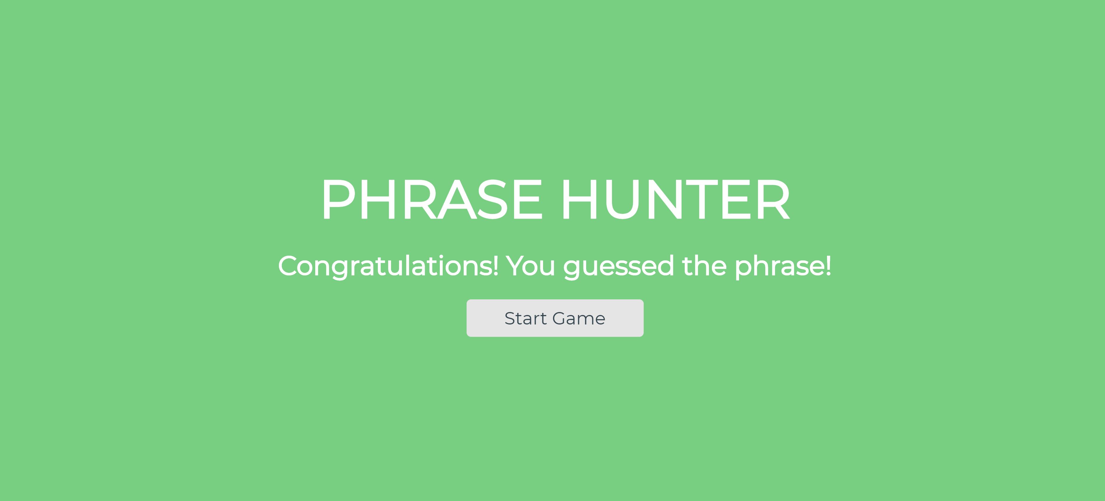 Phrase Hunter Game